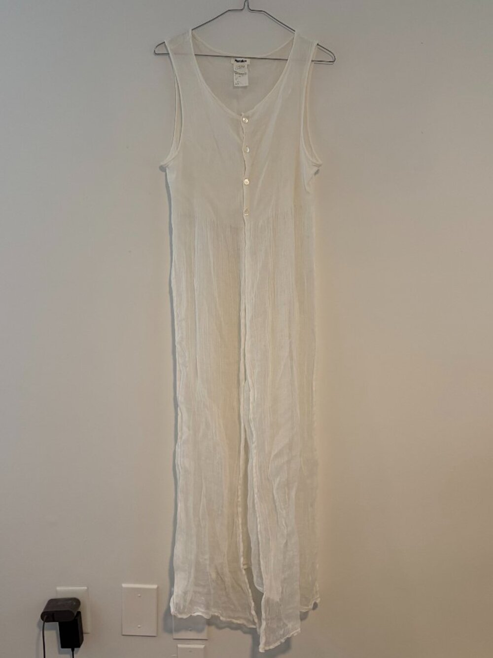 Issey Miyake Vintage Linen Dress in Cream S